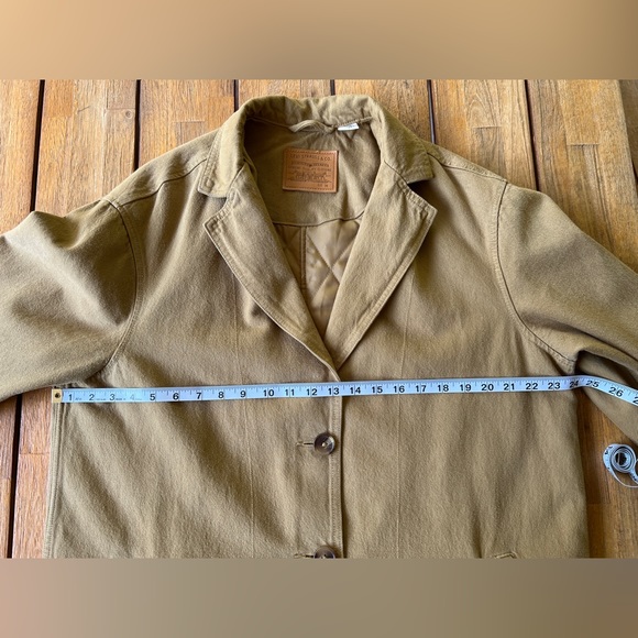 Levi’s Premium Oversized Tan Canvas Luna Coat - Size M - Picture 7 of 10
